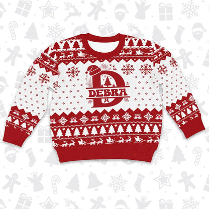 DEBRA Personalized Christmas Pajama Set - Holiday Gift Outfit 13K1-CR2