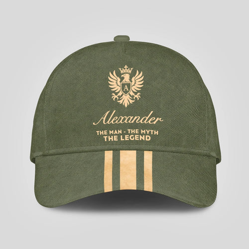 The Man The Myth The Legend King Eagle Golden And Olive Cap ALEXANDER 13K1 C150PF