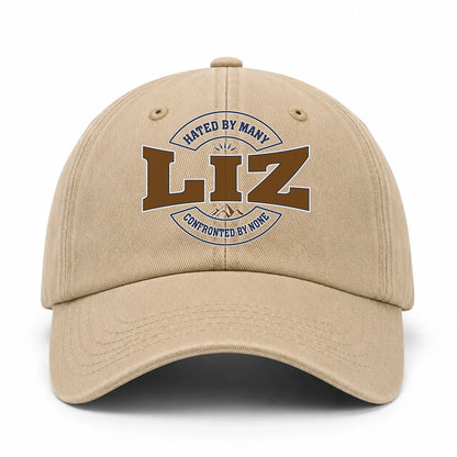 Hated By Many Confronted By None Washed Cap LIZ 13K1 C36PF