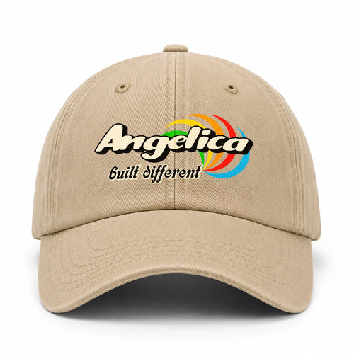 Your Name Built Different Retro Washed Cap ANGELICA 13K1 C55PF