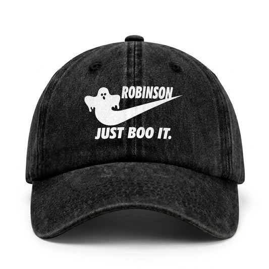 Just Boo It Halloween Washed Cap ROBINSON 13K1 C83PF