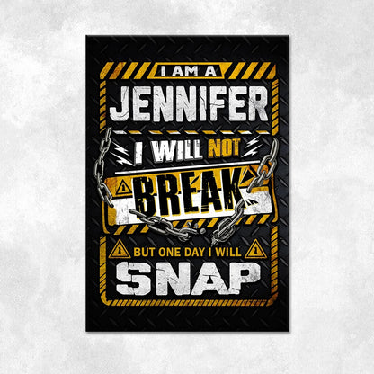JENNIFER Motivational Rug – Black & Yellow Quote Carpet for Living Room 13K1-AR1