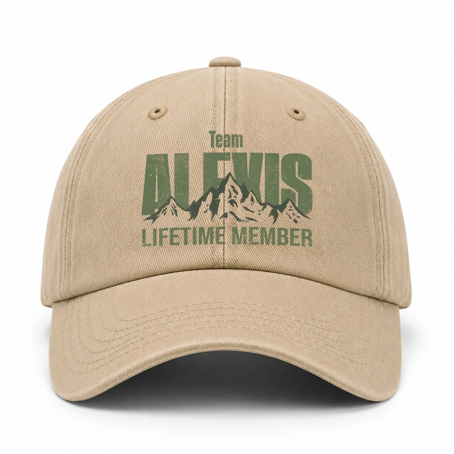 Team Your Name Lifetime Member Mountain Cap ALEXIS 13K1 C58PF