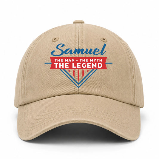The Man The Myth The Legend Logo Washed Cap SAMUEL 13K1 C37PF