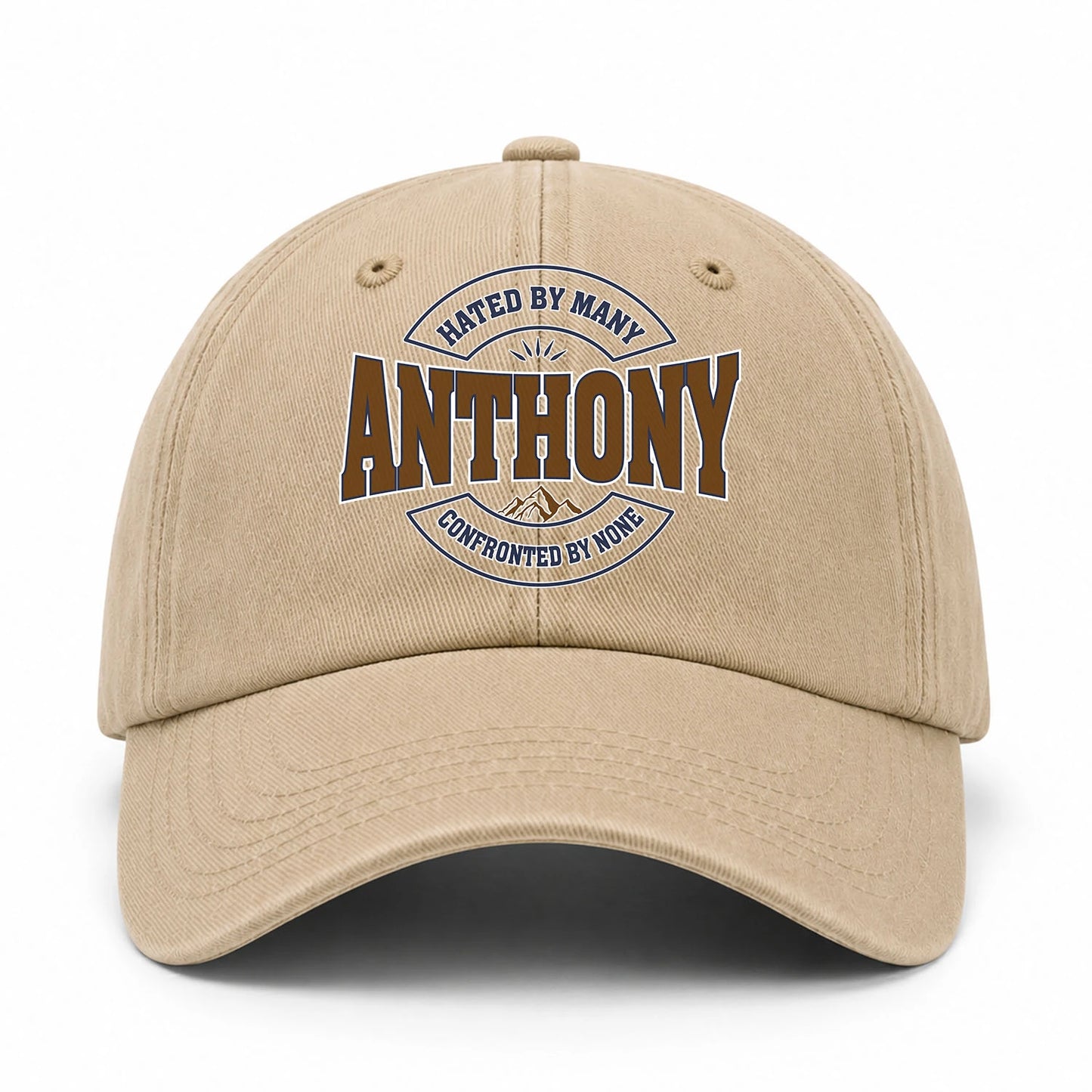 Hated By Many Confronted By None Washed Cap ANTHONY 13K1 C36PF