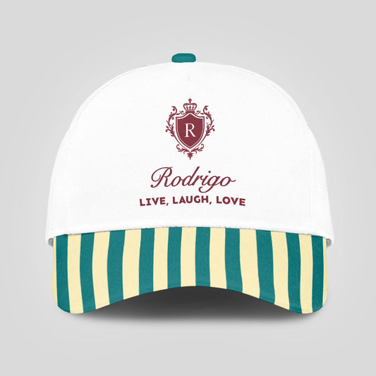 Live Laugh Love Green And Yellow Royal Cap RODRIGO 13K1 C122PF