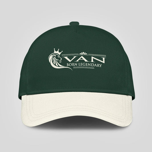 Born Legendary Lion Logo Sage Green And Beige Cap VAN 13K1 C182PF
