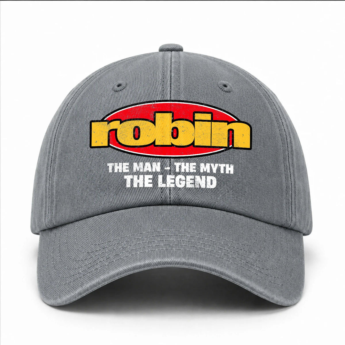 The Man The Myth The Legend Vintage Logo Washed Cap ROBIN 13K1 C162PF