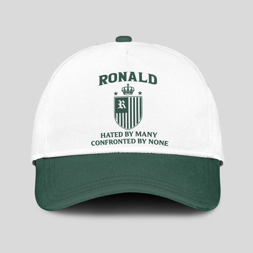 Hated By Many Confronted By None Luxury Logo Cap RONALD 13K1 C41PF