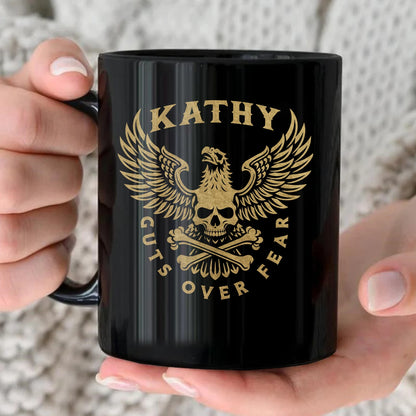 Guts Over Fear Eagle And Skull Mug KATHY 13K1 MG28