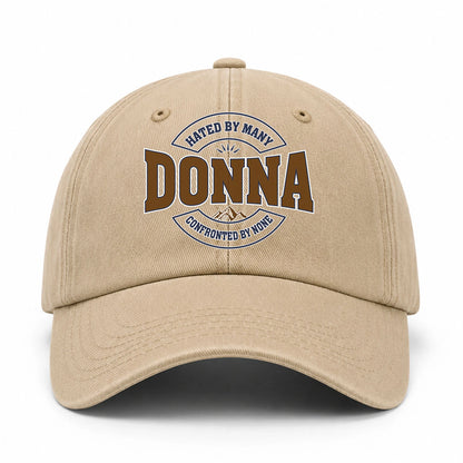 Hated By Many Confronted By None Washed Cap DONNA 13K1 C36PF