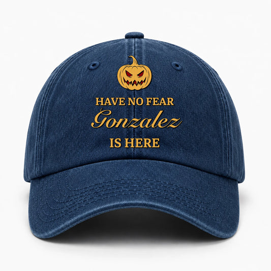 Have No Fear Your Name Is Here Jack O' Lantern Washed Cap GONZALEZ 13K1 C165PF