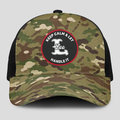 Keep Calm & Let Your Name Handle It Camo Mesh Cap LEE 13K1 C209PF