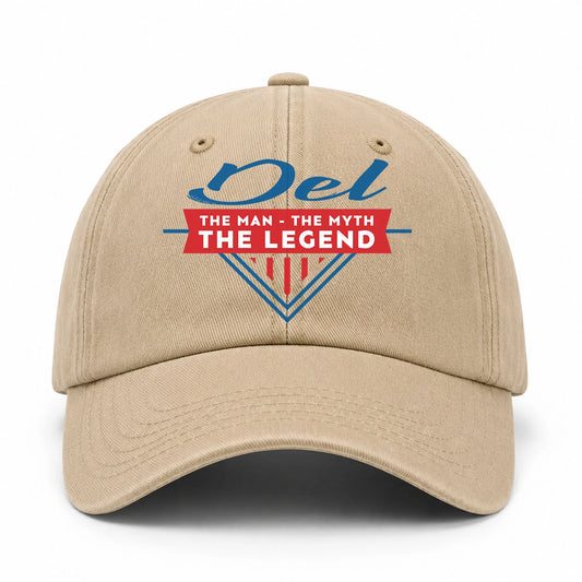 The Man The Myth The Legend Logo Washed Cap DEL 13K1 C37PF