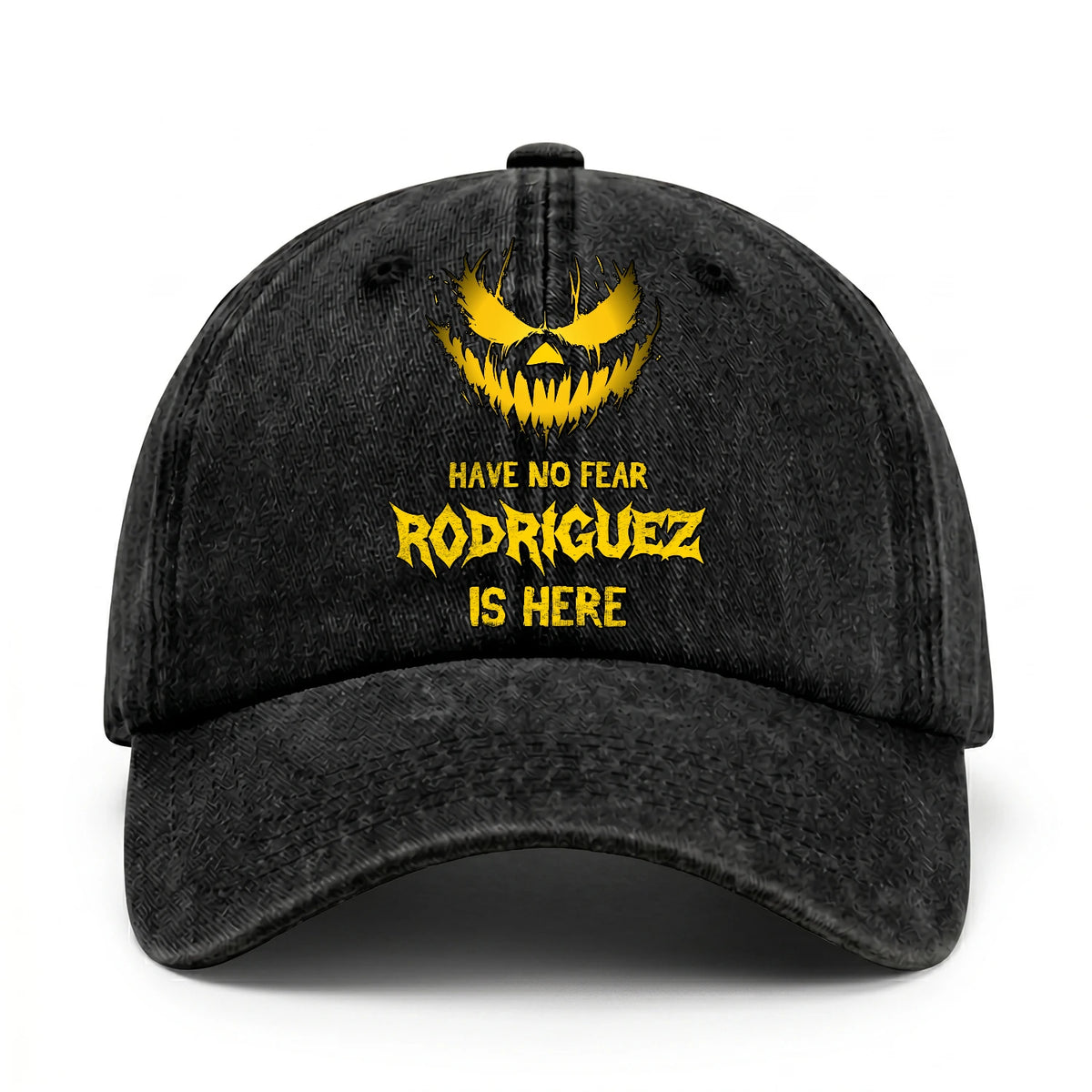 Have No Fear Your Name Is Here Jack O' Lantern Washed Cap RODRIGUEZ 13K1 C135PF