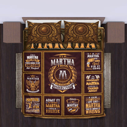 MARTHA Limited Edition Personalized Bedding Set 13K1-BS3