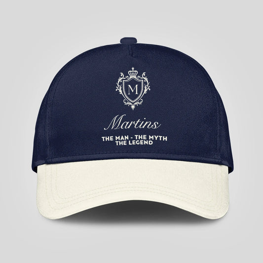The Man The Myth The Legend Navy And Beige Cap MARTINS 13K1 C145PF