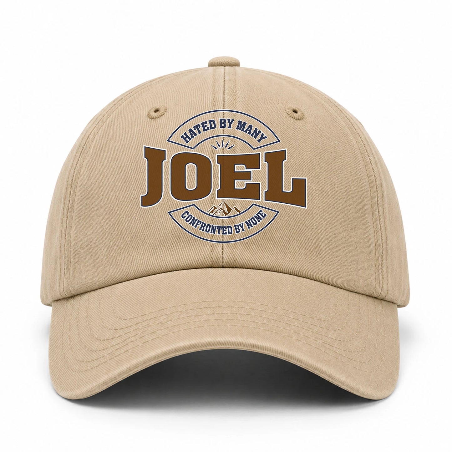 Hated By Many Confronted By None Washed Cap JOEL 13K1 C36PF