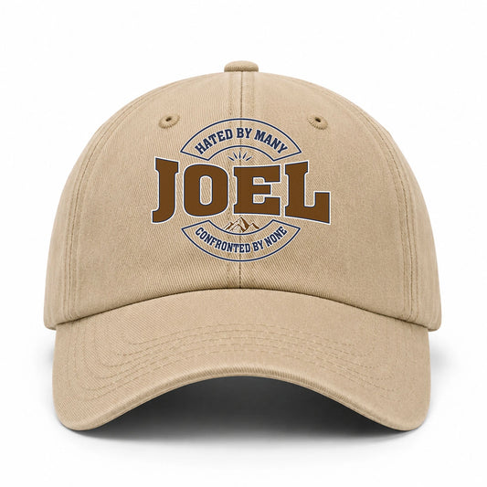 Hated By Many Confronted By None Washed Cap JOEL 13K1 C36PF