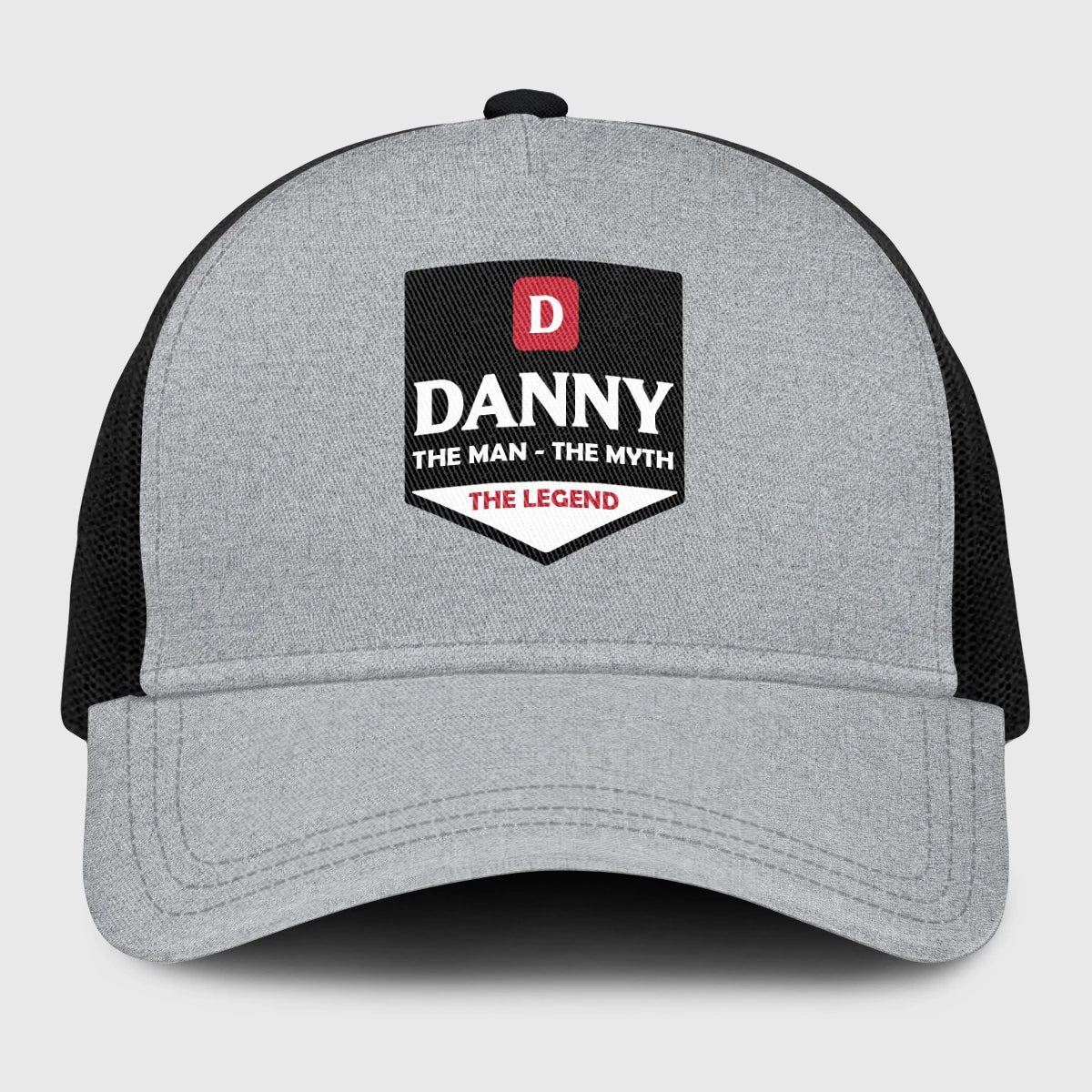 The Man The Myth The Legend Gray Mesh Cap DANNY 13K1 C189PF