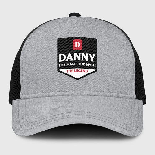 The Man The Myth The Legend Gray Mesh Cap DANNY 13K1 C189PF