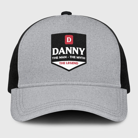The Man The Myth The Legend Gray Mesh Cap DANNY 13K1 C189PF