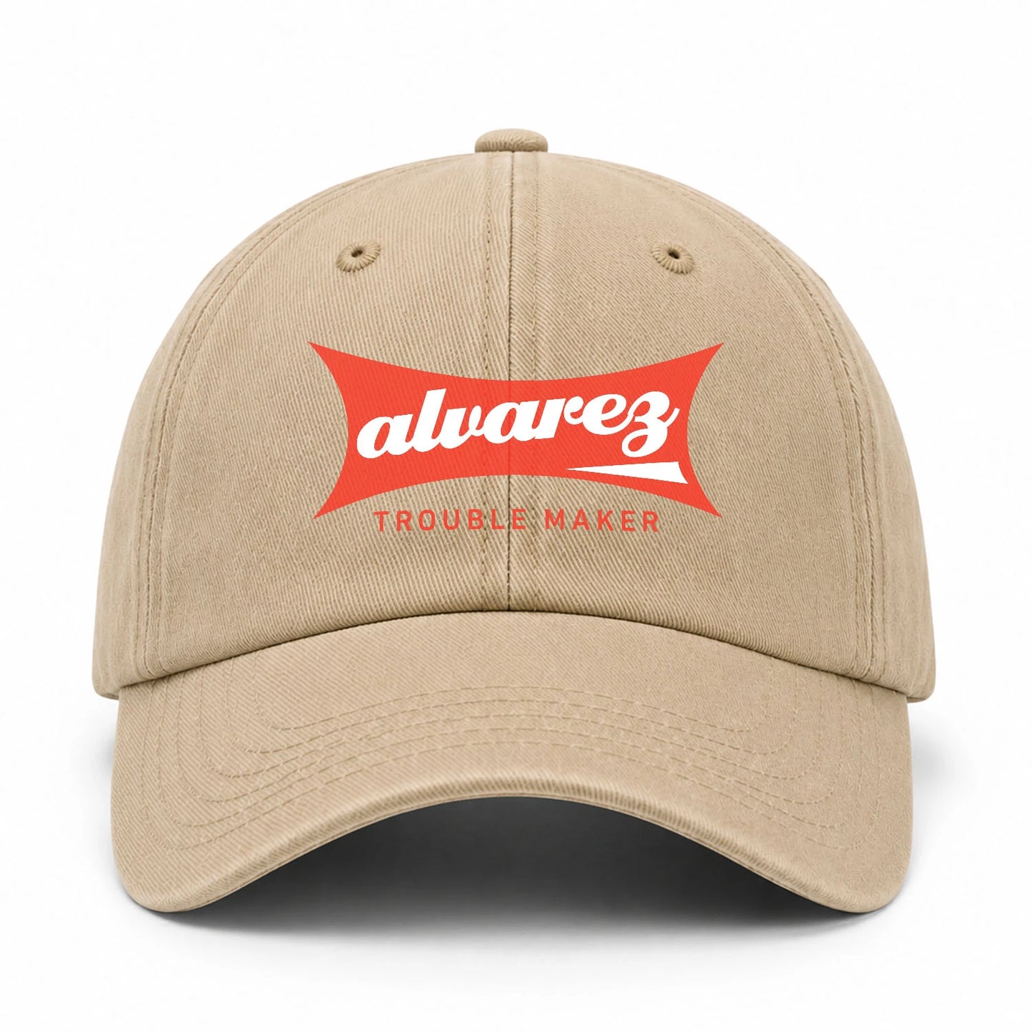 Trouble Maker Red Logo Washed Cap ALVAREZ 13K1 C78PF