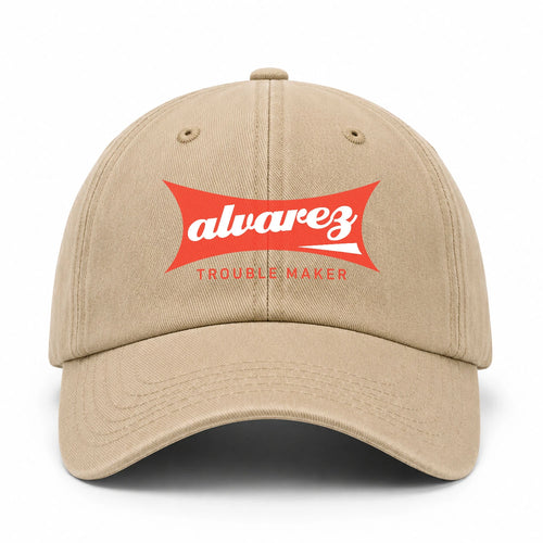 Trouble Maker Red Logo Washed Cap ALVAREZ 13K1 C78PF