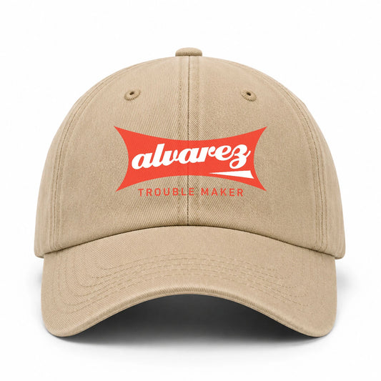 Trouble Maker Red Logo Washed Cap ALVAREZ 13K1 C78PF