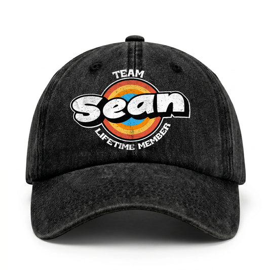 Team Your Name Lifetime Member Logo Cap SEAN 13K1 C66PF