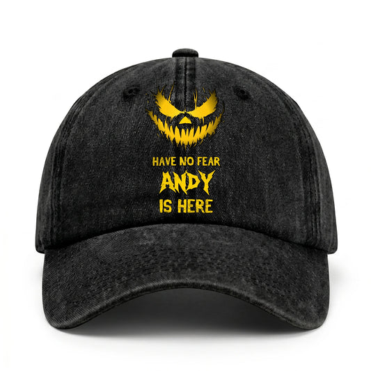 Have No Fear Your Name Is Here Jack O' Lantern Washed Cap ANDY 13K1 C135PF