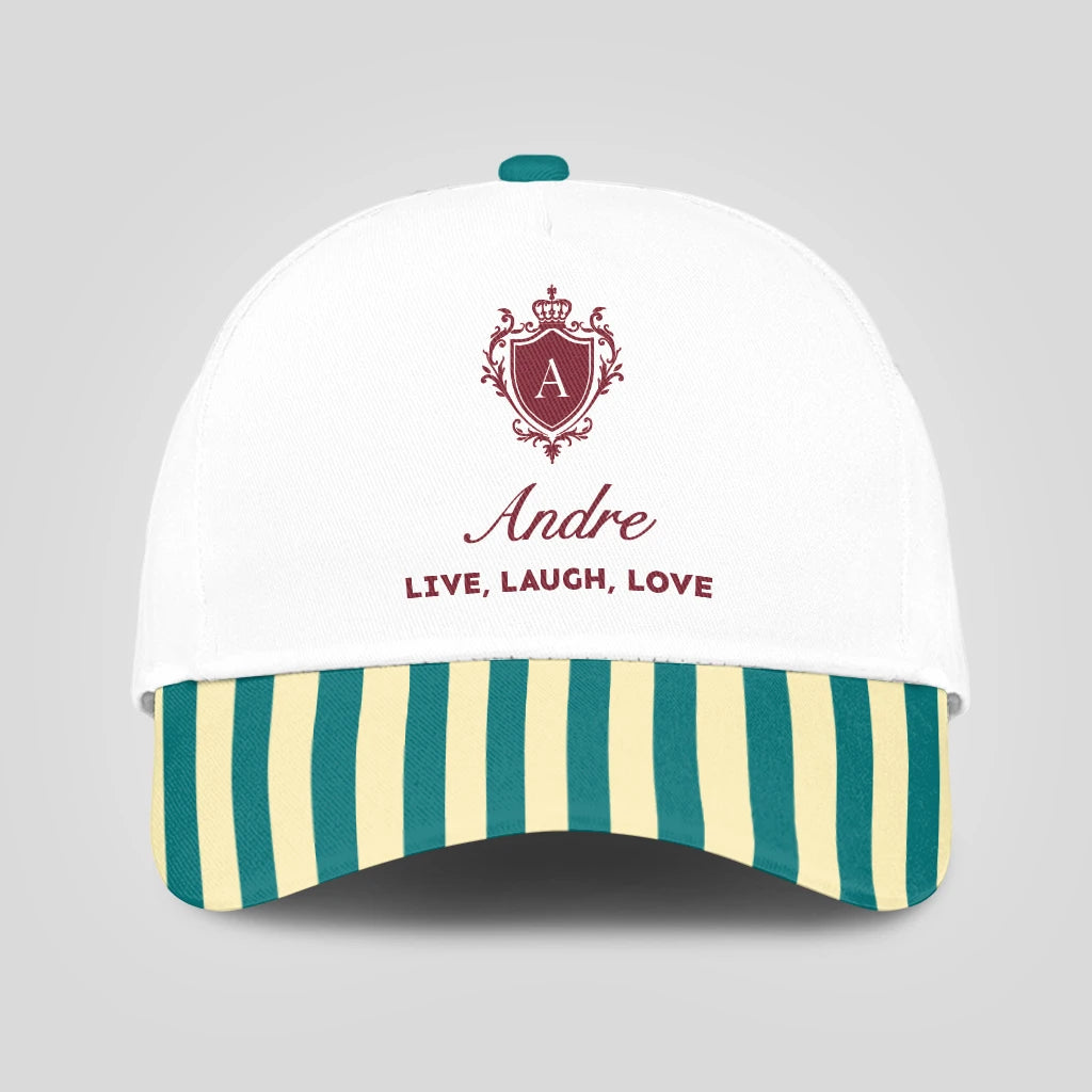Live Laugh Love Green And Yellow Royal Cap ANDRE 13K1 C122PF