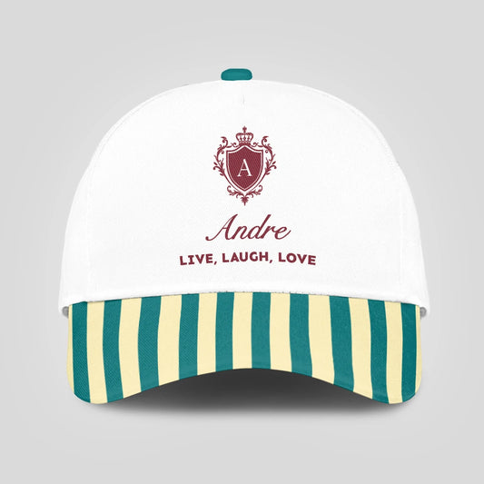 Live Laugh Love Green And Yellow Royal Cap ANDRE 13K1 C122PF