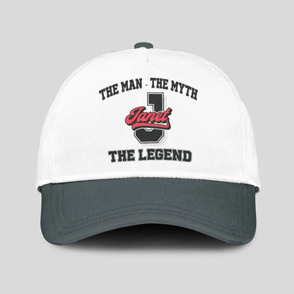 The Man The Myth The Legend Custom Initial Letter And Name Cap JANET 13K1 C38PF