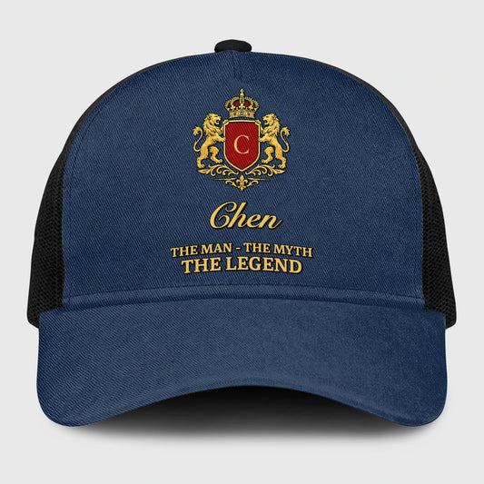 The Man The Myth The Legend Royal Blue Mesh Cap CHEN 13K1 C187PF