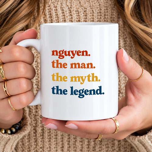 The Man The Myth The Legend Retro Mug NGUYEN 13K1 MG06