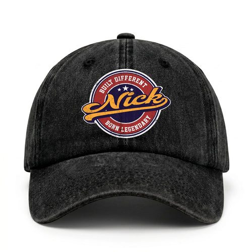 Built Different Born Legendary Logo Washed Cap NICK 13K1 C65PF