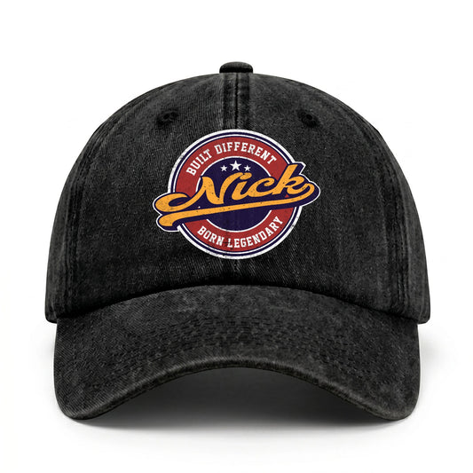 Built Different Born Legendary Logo Washed Cap NICK 13K1 C65PF