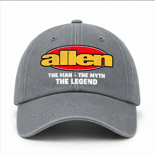 The Man The Myth The Legend Vintage Logo Washed Cap ALLEN 13K1 C162PF