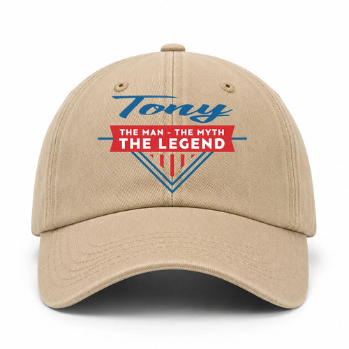 The Man The Myth The Legend Logo Washed Cap TONY 13K1 C37PF