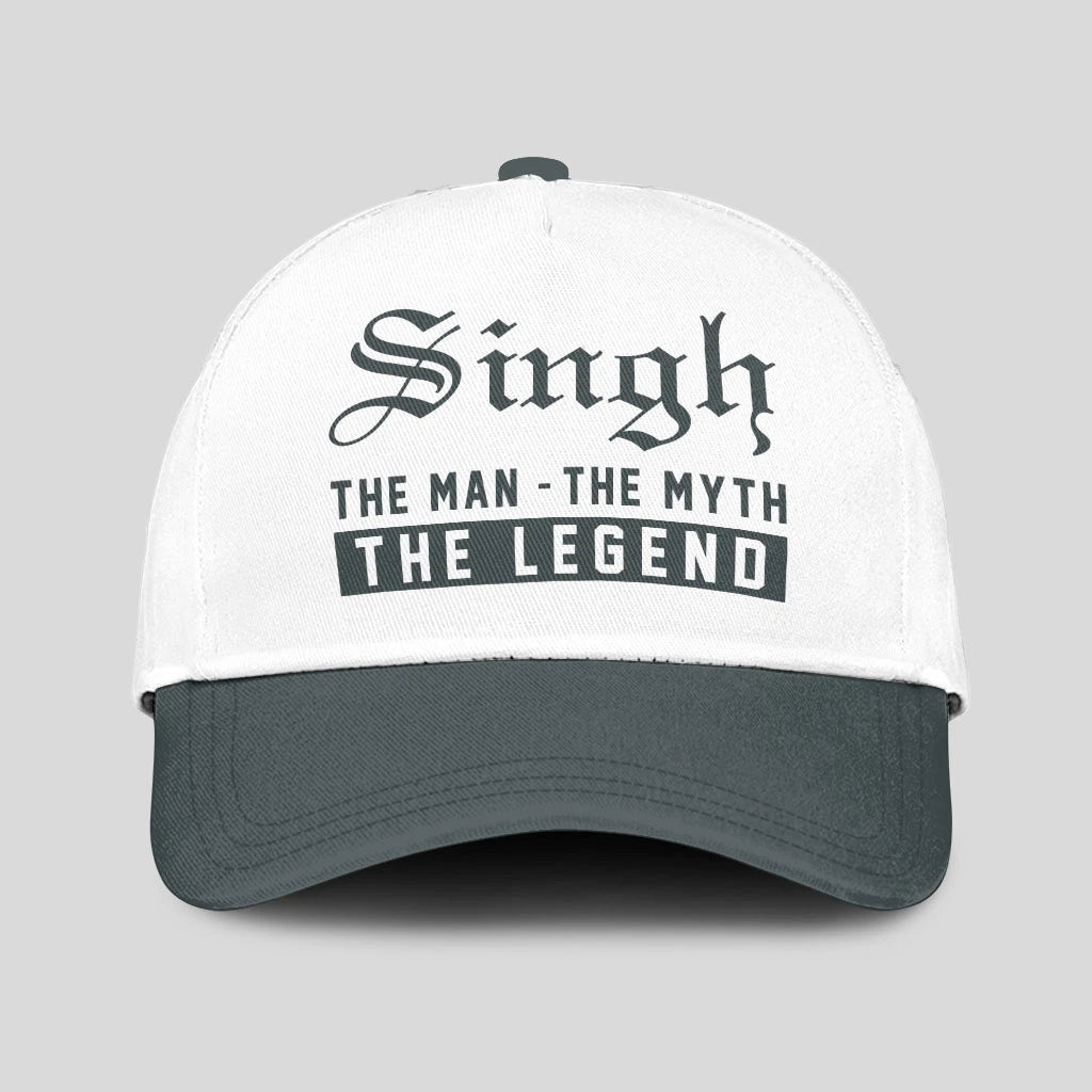 The Man The Myth The Legend Luxury Cap SINGH 13K1 C39PF