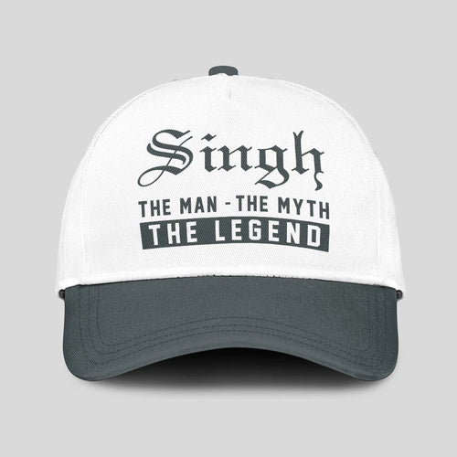 The Man The Myth The Legend Luxury Cap SINGH 13K1 C39PF