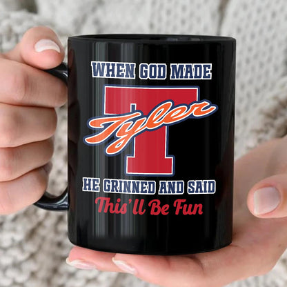 When God Made Your Name Personalized Baseball Mug TYLER 13K1 MG07