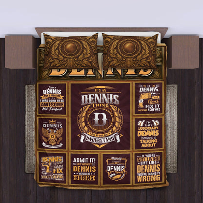 DENNIS Limited Edition Personalized Bedding Set 13K1-BS3