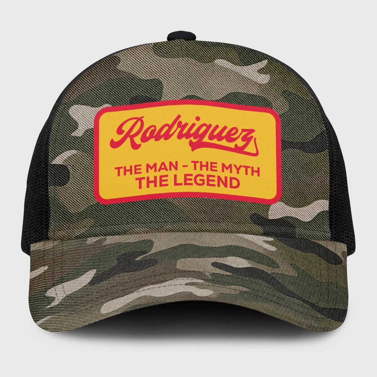 The Man The Myth The Legend Camo Vintage Mesh Cap RODRIGUEZ 13K1 C191PF