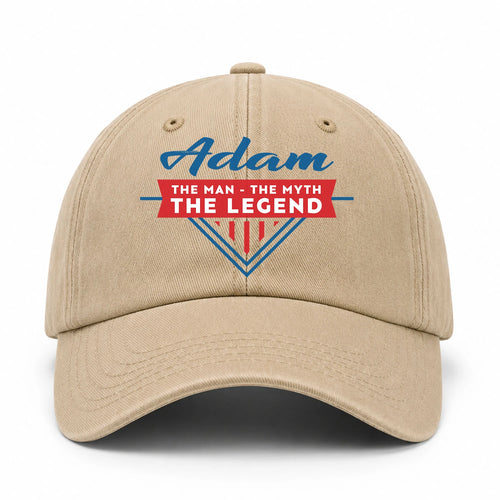 The Man The Myth The Legend Logo Washed Cap ADAM 13K1 C37PF