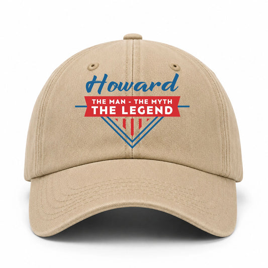 The Man The Myth The Legend Logo Washed Cap HOWARD 13K1 C37PF