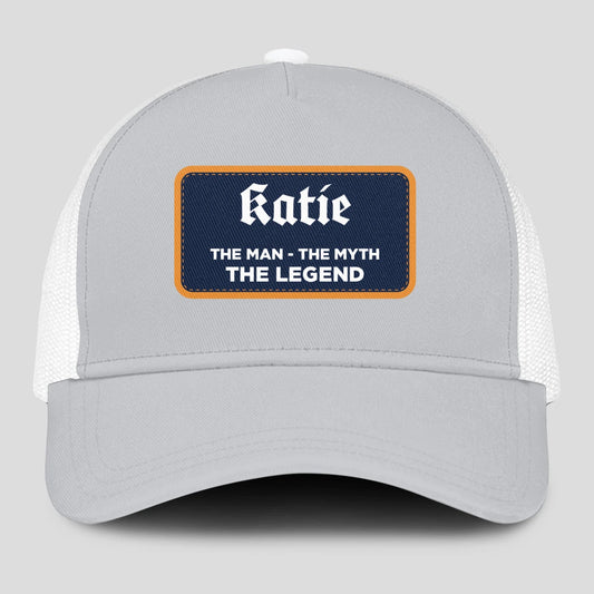 The Man The Myth The Legend Gray Mesh Cap KATIE 13K1 C204PF
