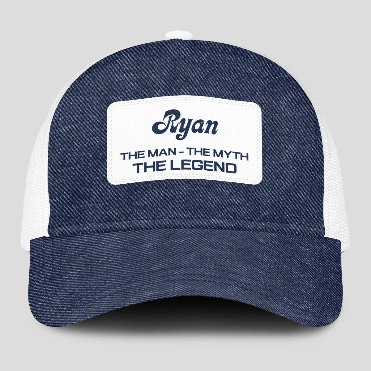 The Man The Myth The Legend Blue Denim Mesh Cap RYAN 13K1 C194PF