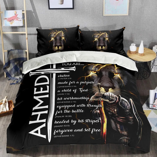 AHMED Limited Edition Personalized Bedding Set 13K1-BS1